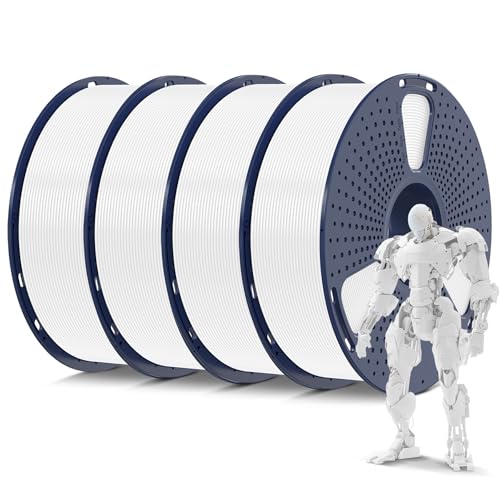Sunlu Filamento PLA Stampante 3D 1.75mm, 4KG Bianco