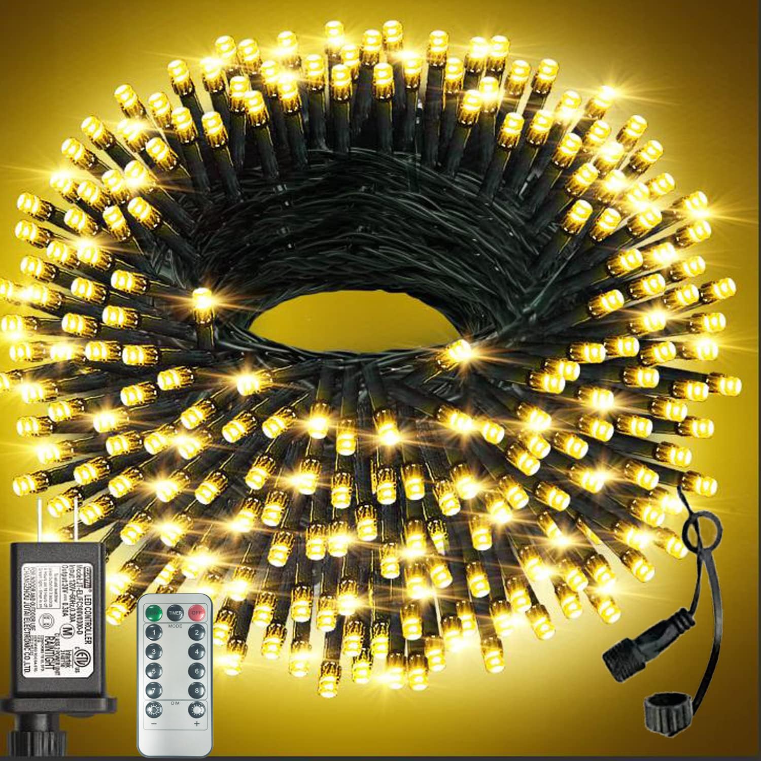 Ghirlanda Luminosa LED 50m 1000 LED, Bianco Caldo