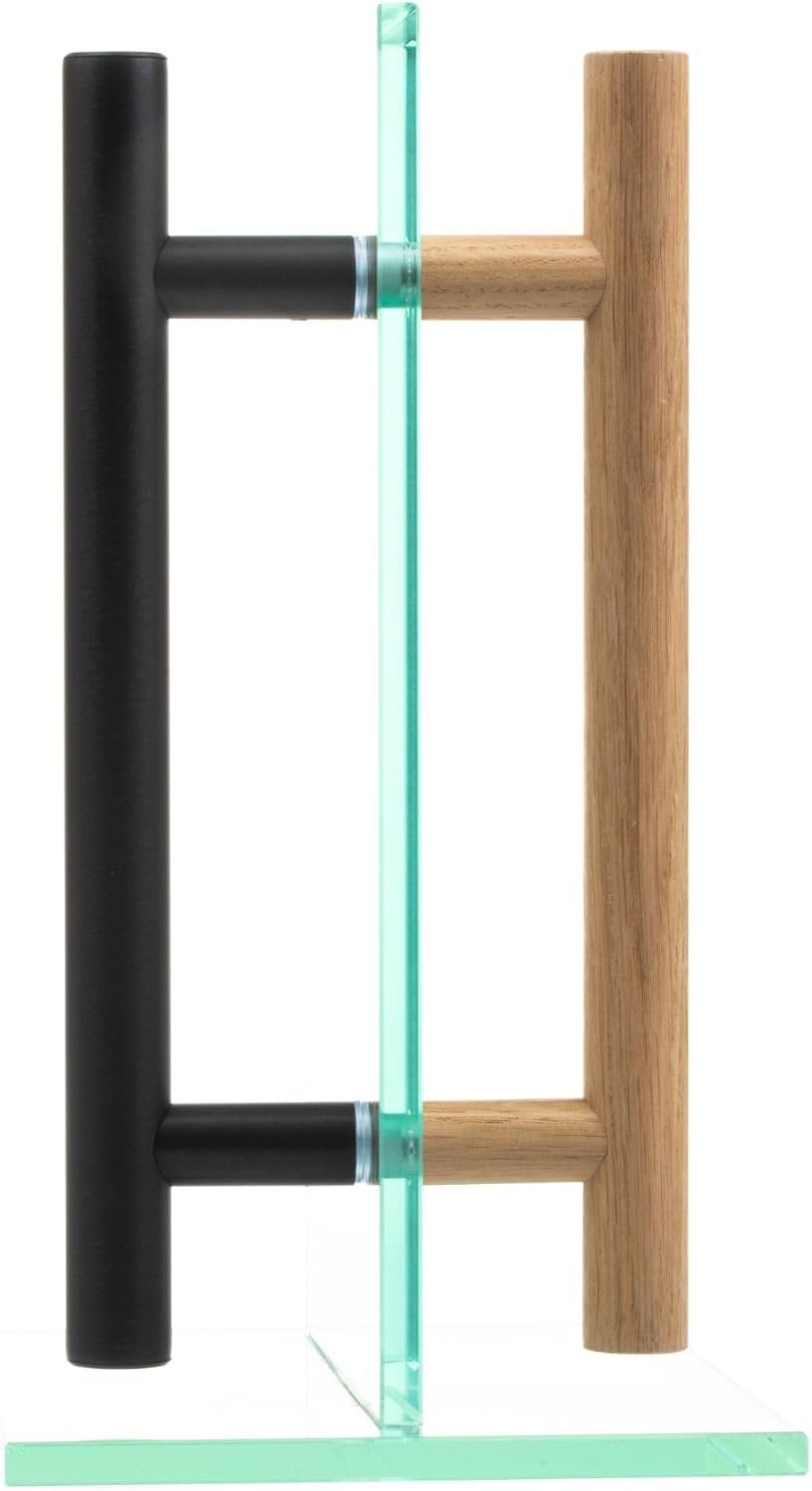 Mls Maniglia per Porta Sauna e SPA 500mm, Nero - immagine 5