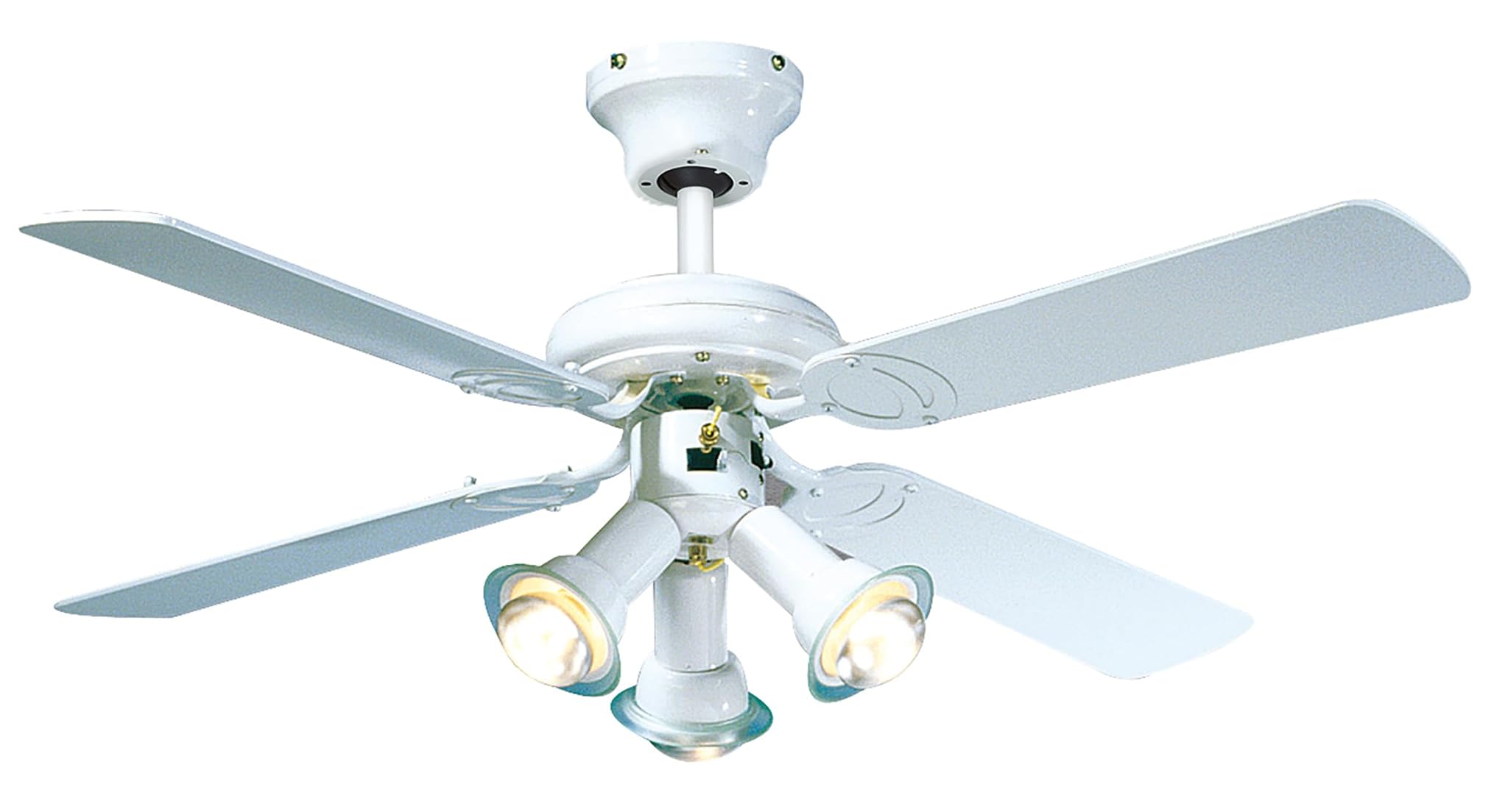 Farelek Maldives - Ventilatore da soffitto, diametro 107 cm, colore: Bianco