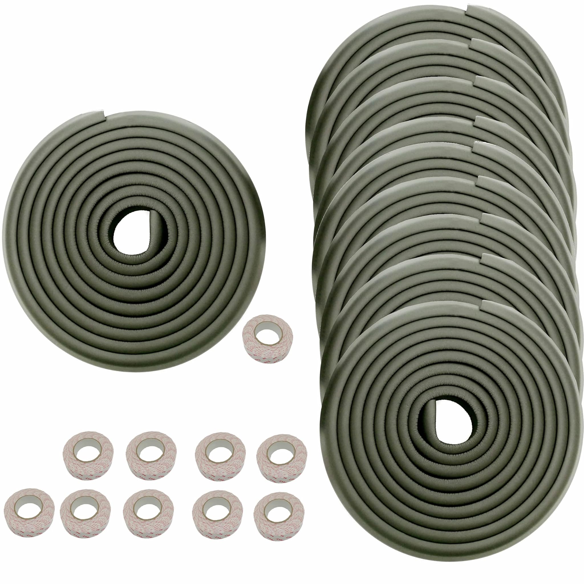 Himry 50M Protezione Bordi L-Forma in Schiuma, Nero