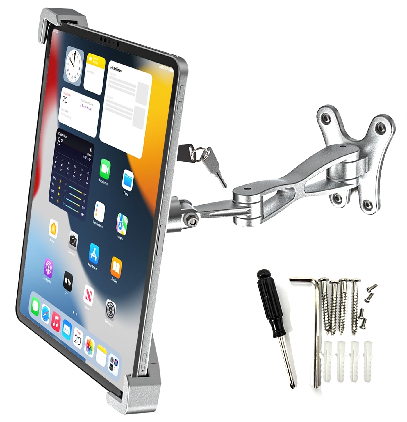 Oilcan Supporto Tablet Muro Antifurto 9-14"