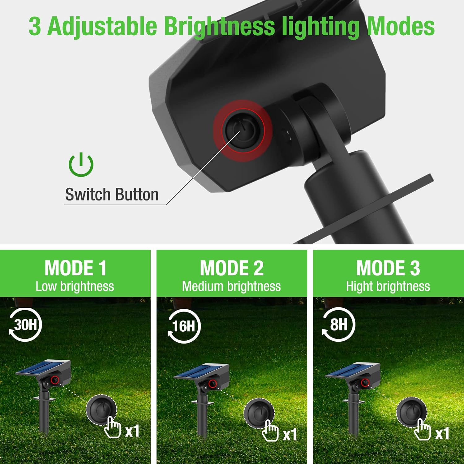 Lotmos Faretti Solari da Esterno 72 LED - immagine 2