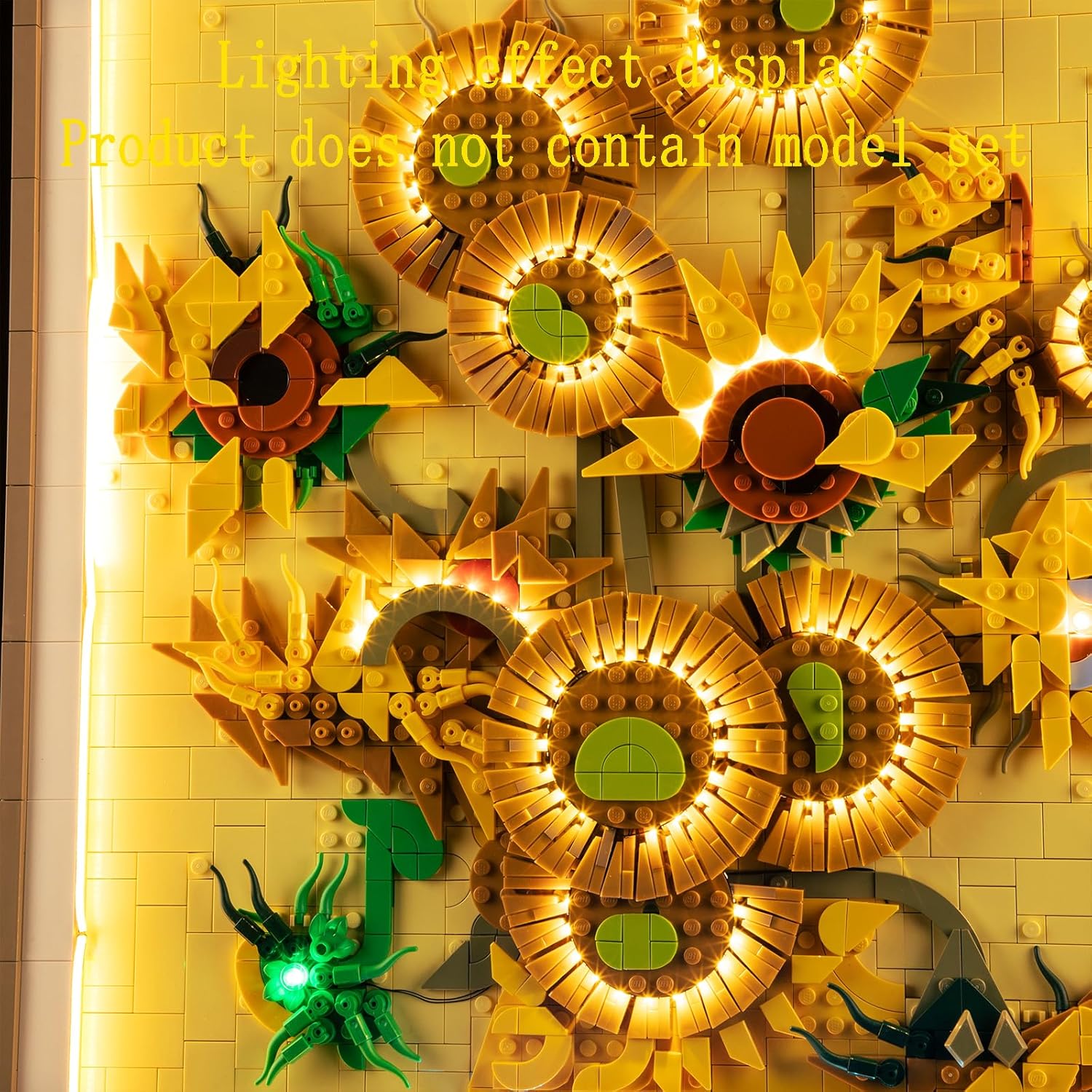 Geament Luci LED Compatibile con LEGO Vincent van Gogh Girasoli - immagine 4