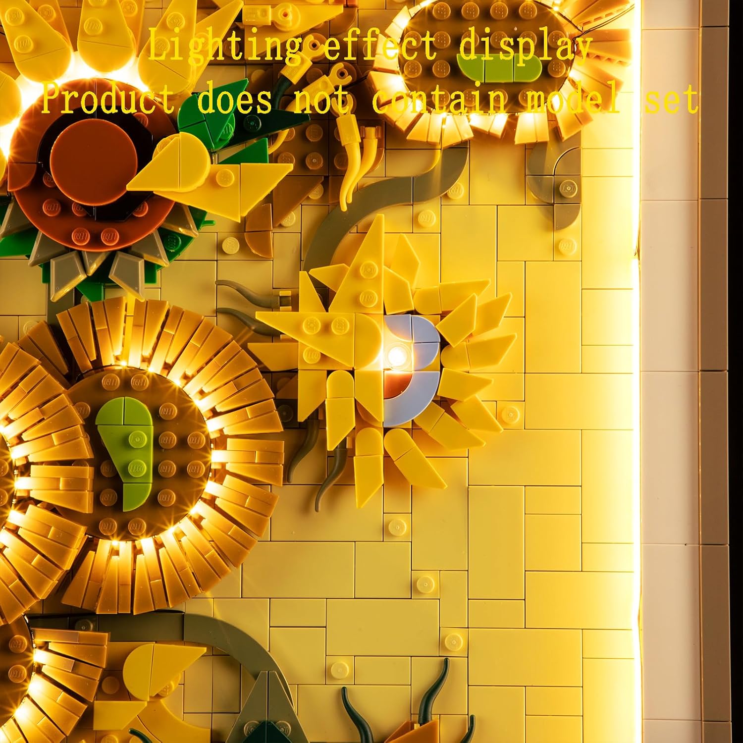 Geament Luci LED Compatibile con LEGO Vincent van Gogh Girasoli - immagine 6