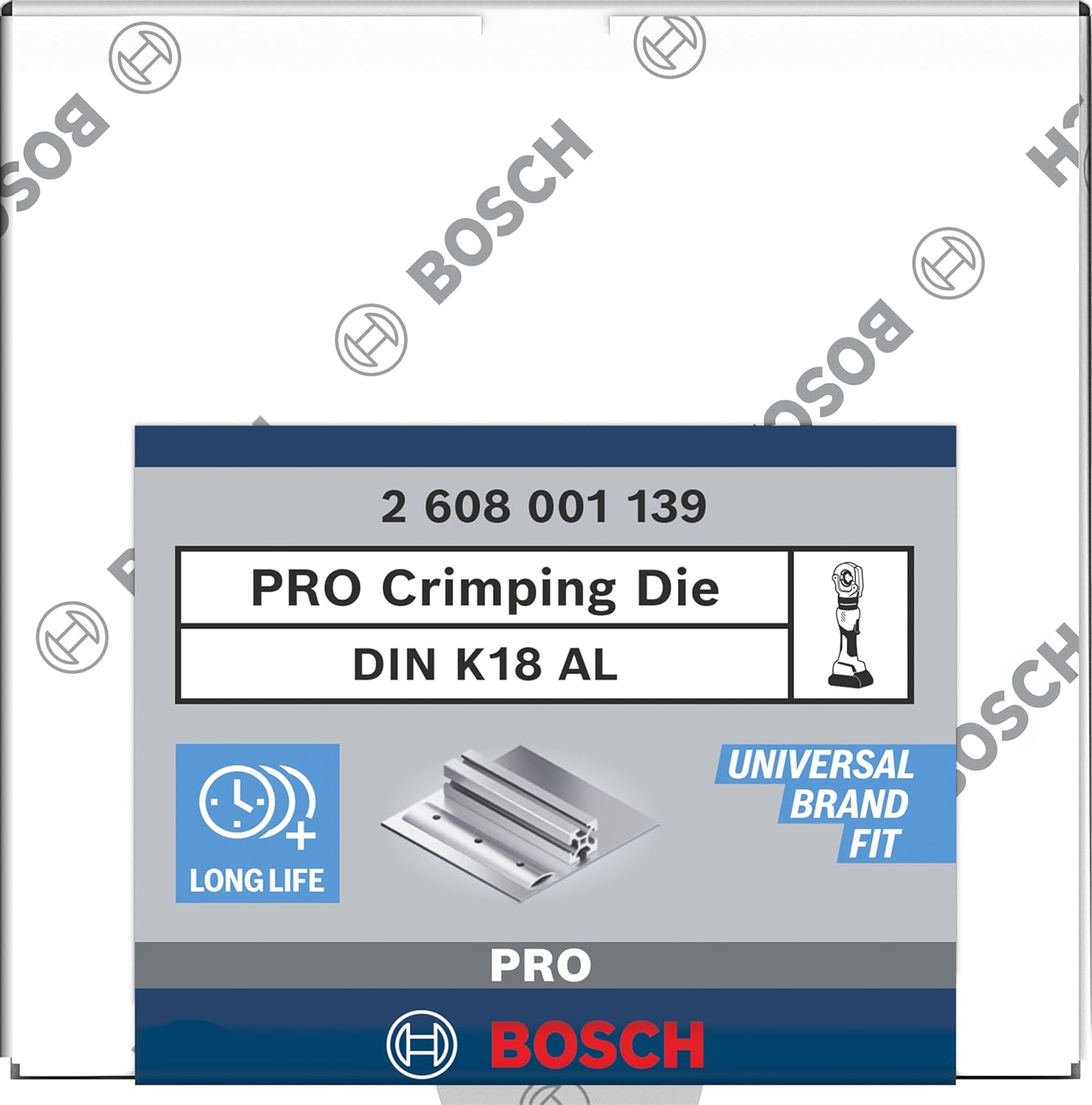 Bosch 1 inserto per pressa, alluminio (67 x 45 mm, accessori professionali) - immagine 3