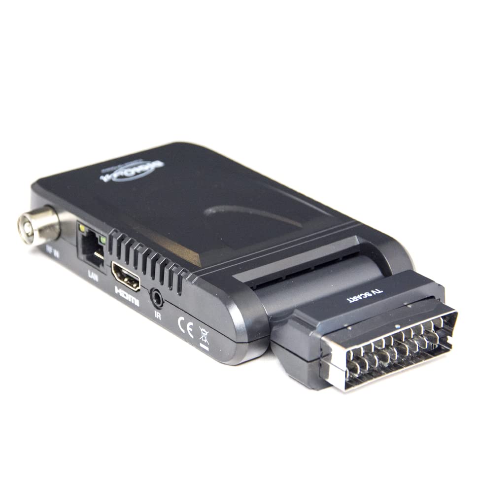 Digiquest Decoder Digitale INVISIBILE, Mediaplayer, Nero, DVBT2, HEVC H 265