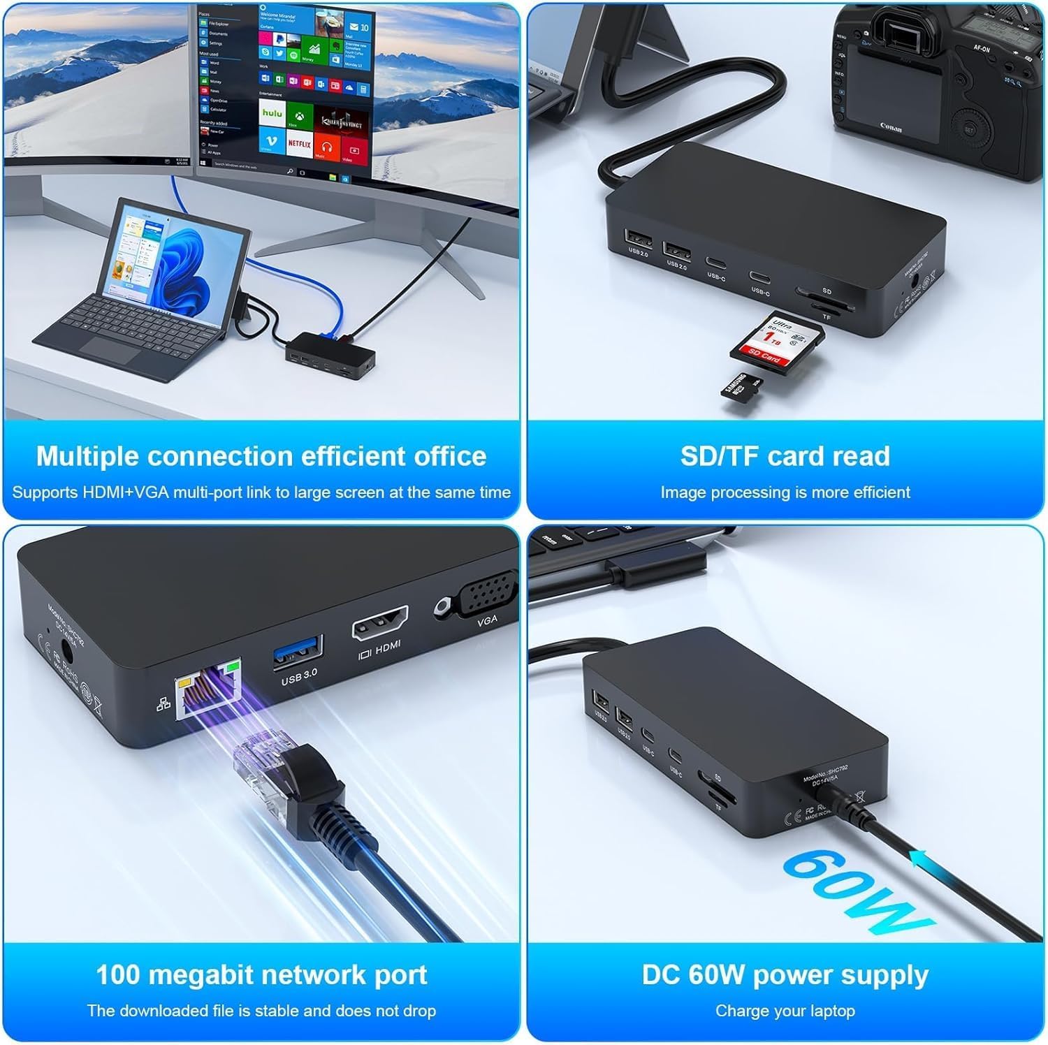 Microsoft Surface Dock 2 - Docking Station Surface Pro 11 in 1 - immagine 7