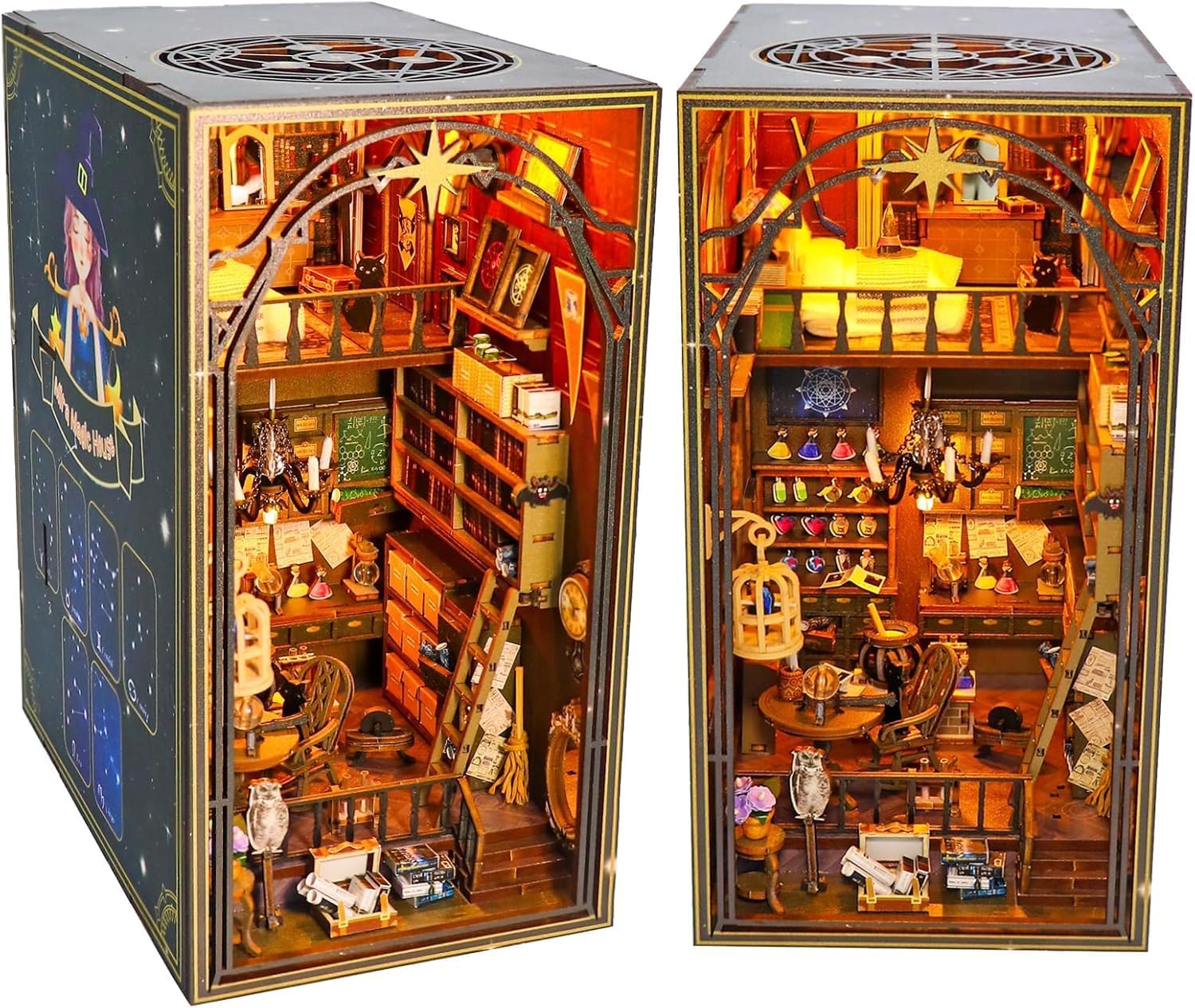 Book Nook Kit - Casa delle Bambole in Miniatura di Legno - immagine 1