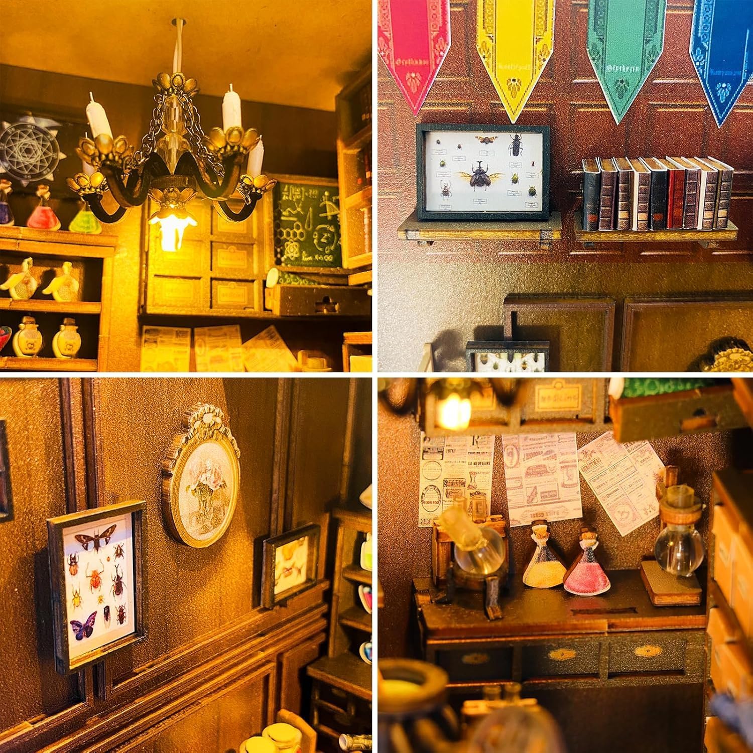 Book Nook Kit - Casa delle Bambole in Miniatura di Legno - immagine 4