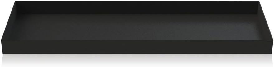Cooee Design Tray - Vassoio in Acciaio Inox, 32 x 10 x 2 cm, Colore: Nero