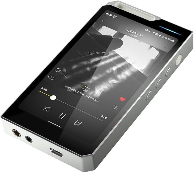Hiby R4 - Lettore MP3 Android con Bluetooth e WiFi, Argento - immagine 4