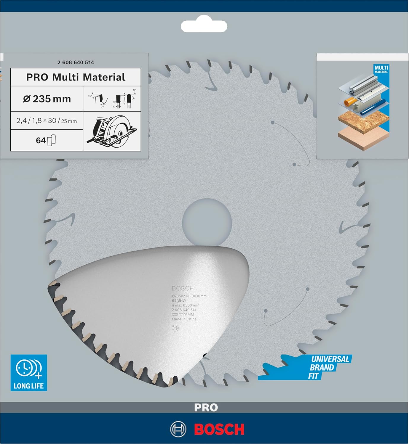 Bosch Professional Lama per Seghe Circolari Multi Material - immagine 2