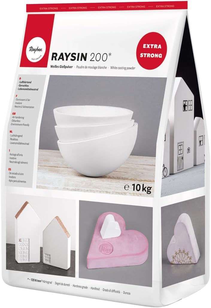 Rayher Polvere colata "Raysin" bianca 10kg