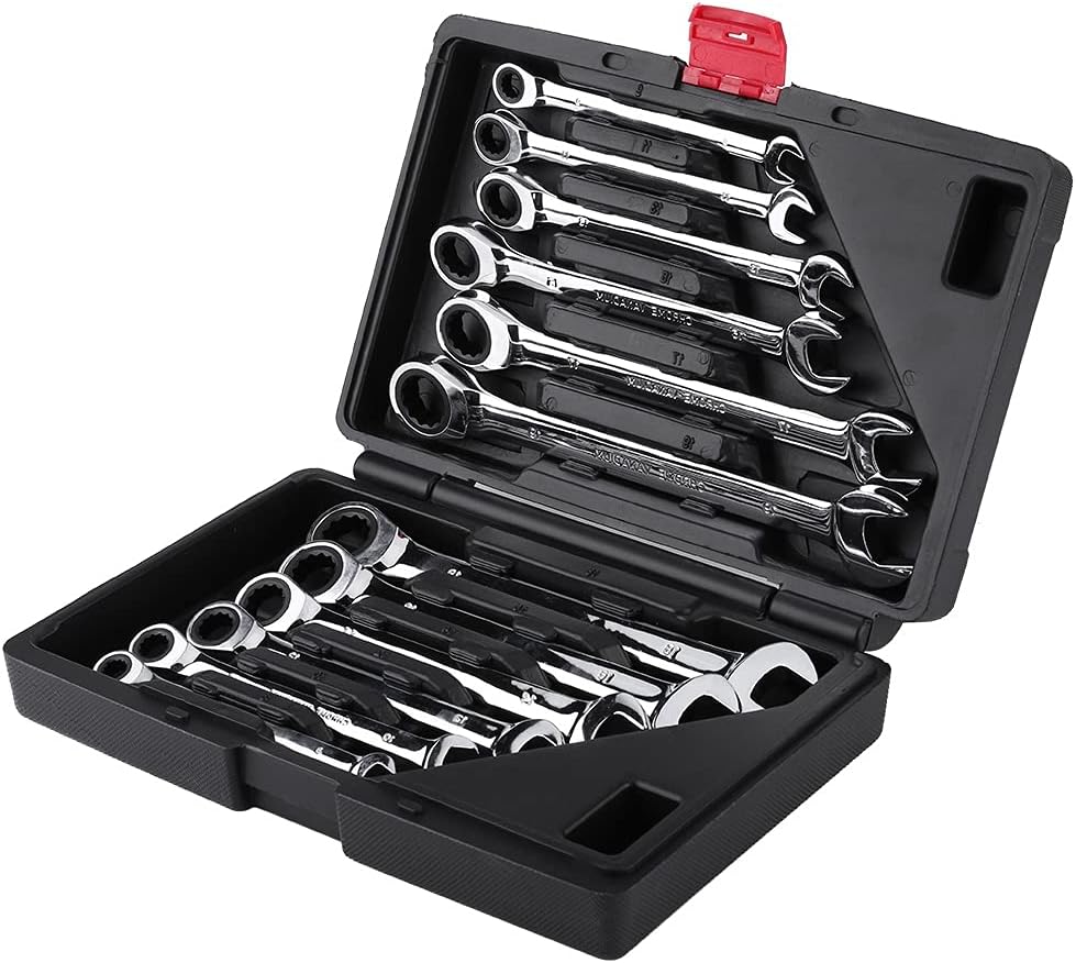 Set di Chiavi a Cricchetto Professionali, 12 Pezzi - immagine 1