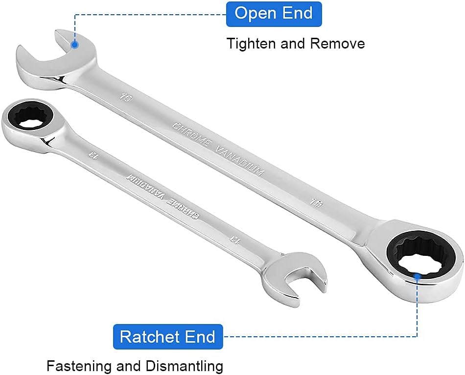 Set di Chiavi a Cricchetto Professionali, 12 Pezzi - immagine 4