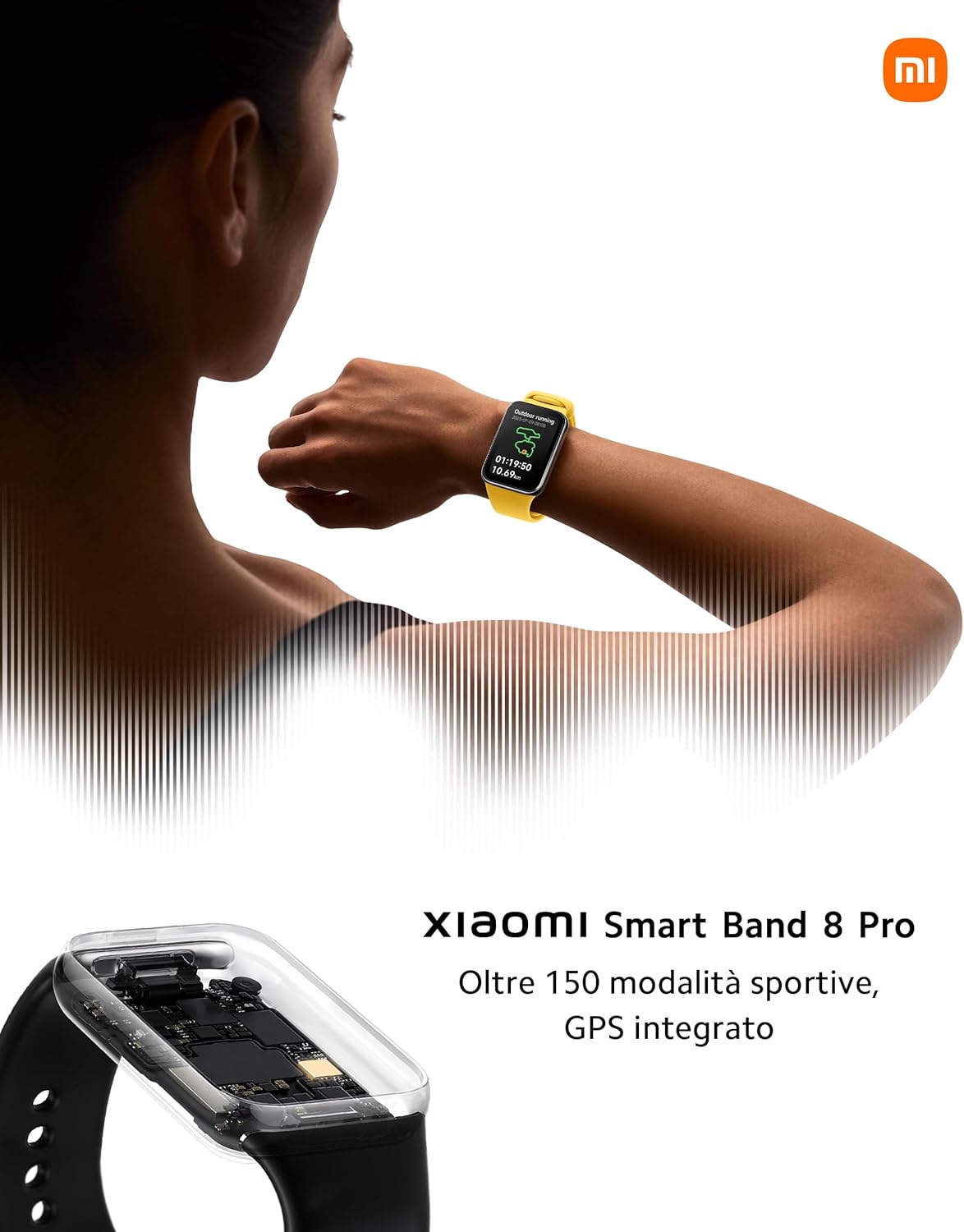 Xiaomi Smart Band 8 Pro - Schermo AMOLED 1.74", Grigio - immagine 4