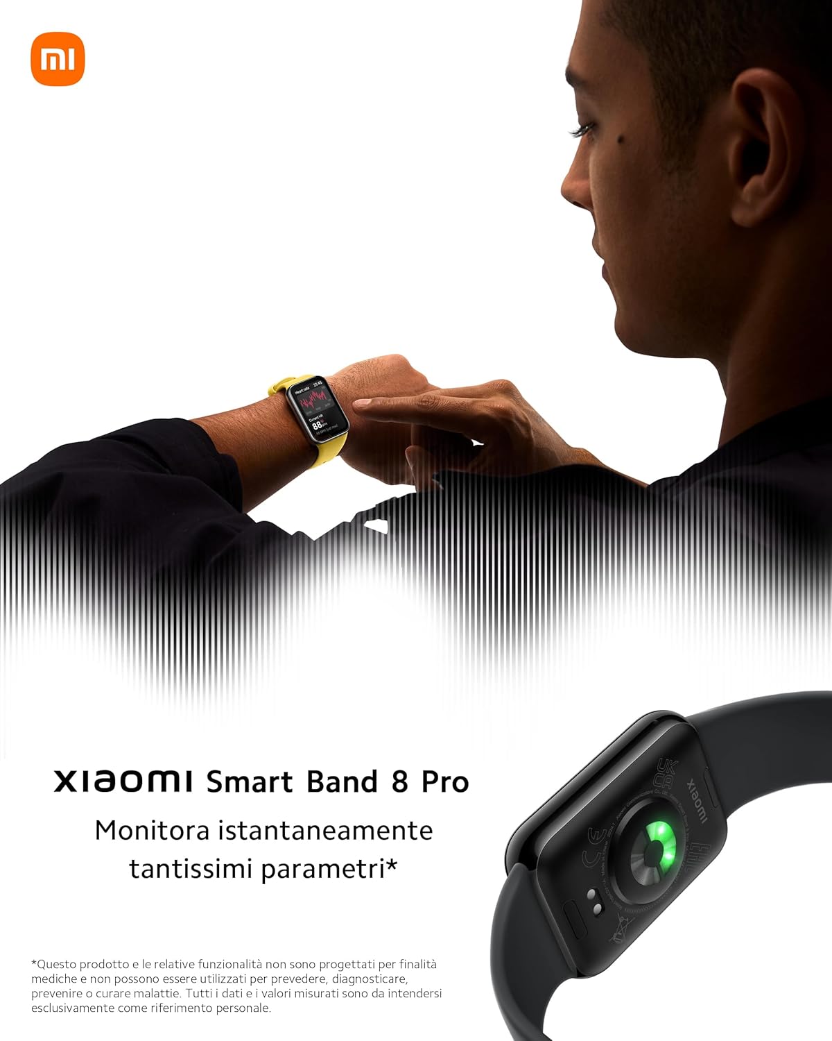 Xiaomi Smart Band 8 Pro - Schermo AMOLED 1.74", Grigio - immagine 5