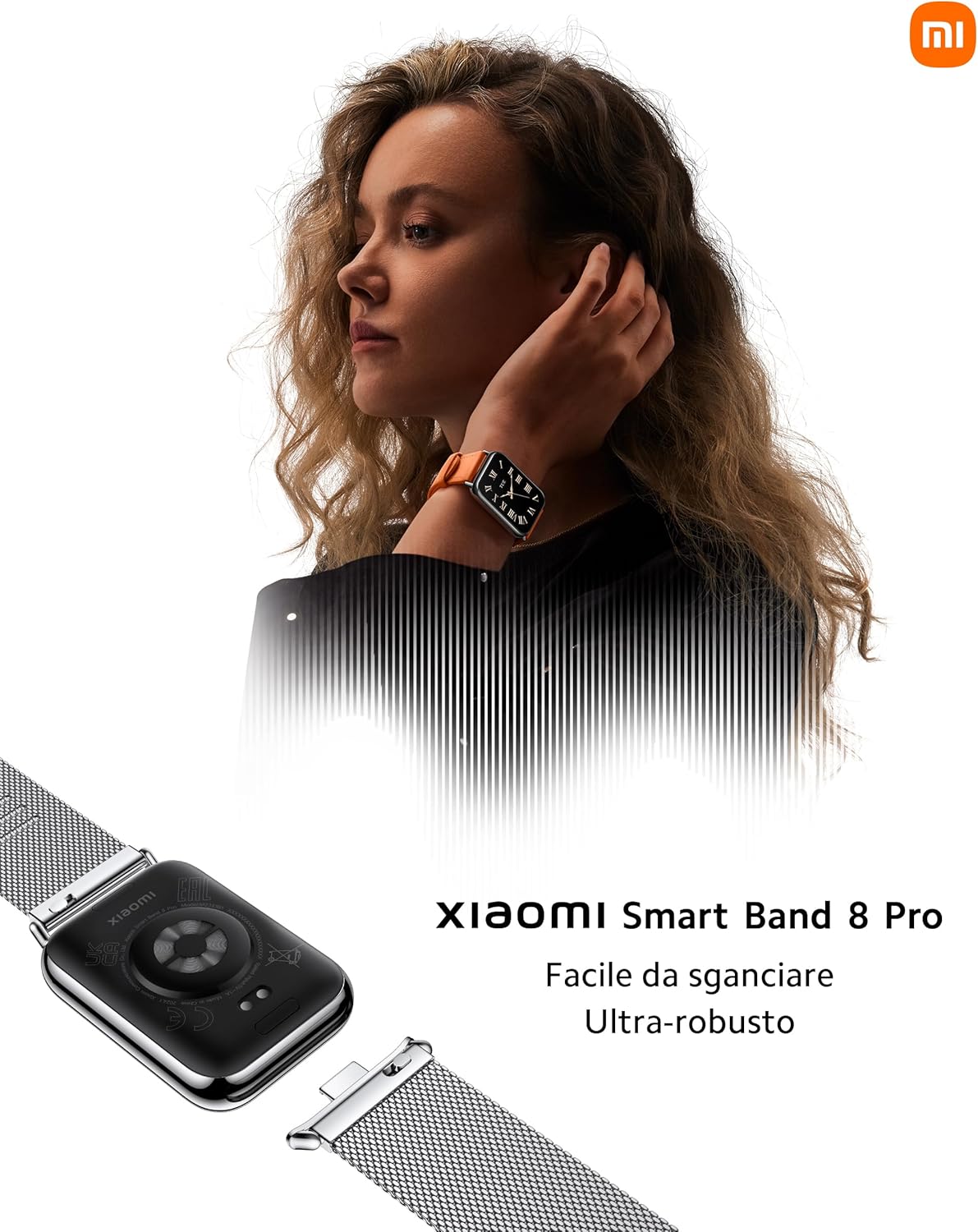 Xiaomi Smart Band 8 Pro - Schermo AMOLED 1.74", Grigio - immagine 6