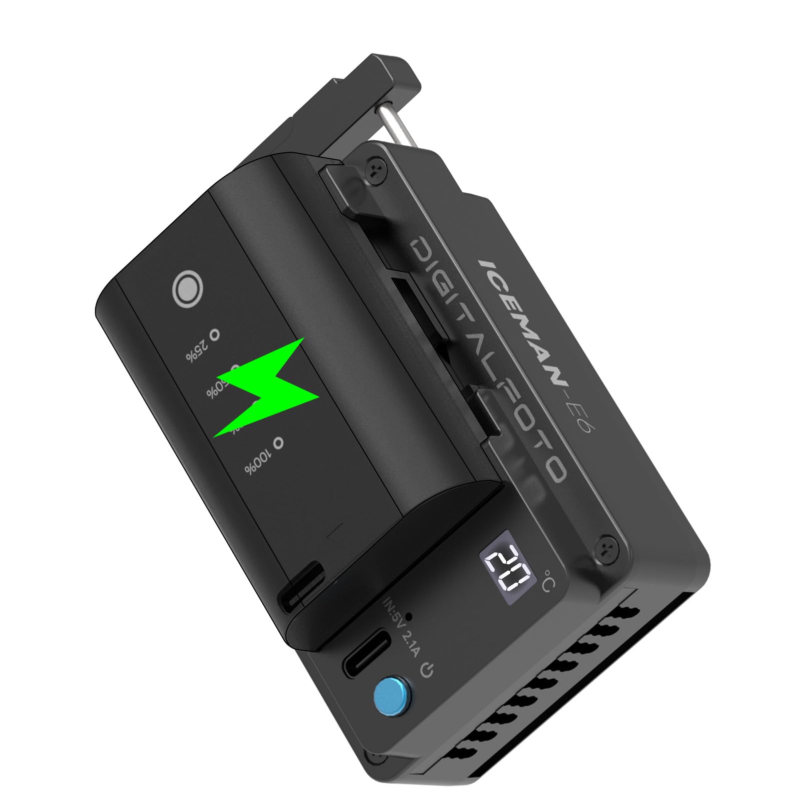 ICEMAN-E6 - Raffreddatore per Fotocamera + Batteria LP-E6P