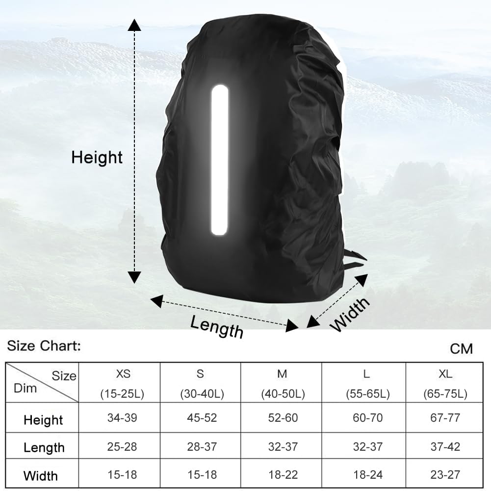 flintronic Coprizaino Antipioggia con Strisce Riflettenti - immagine 3