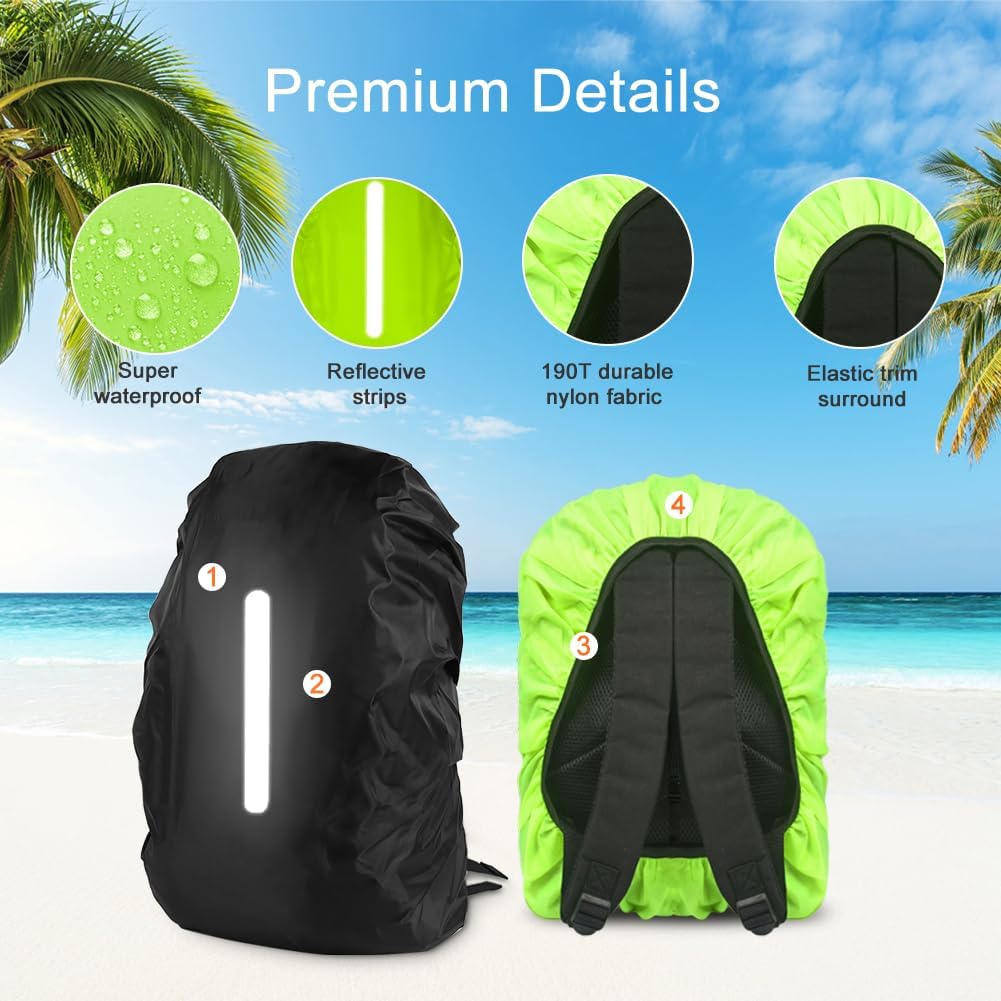 flintronic Coprizaino Antipioggia con Strisce Riflettenti - immagine 4