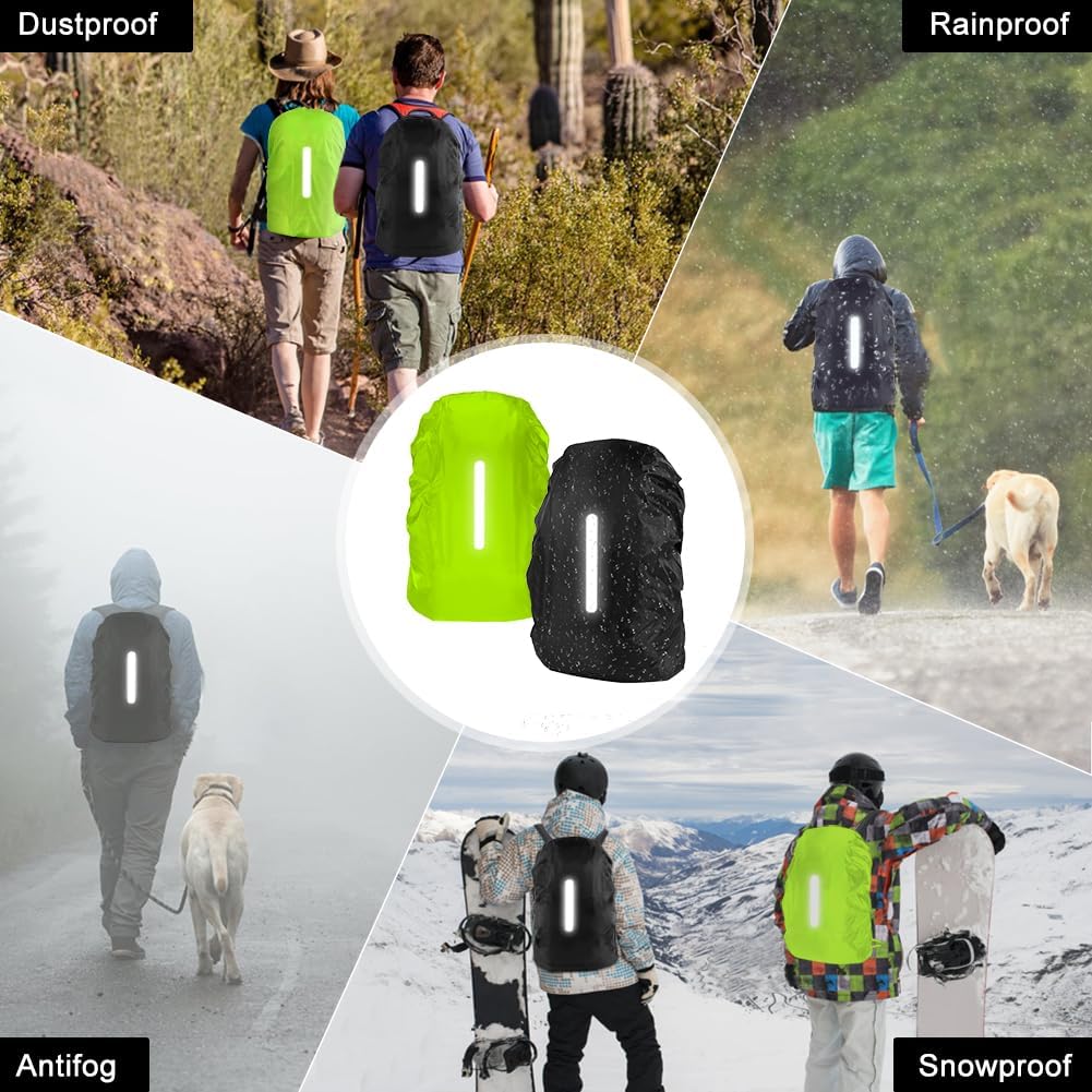 flintronic Coprizaino Antipioggia con Strisce Riflettenti - immagine 7