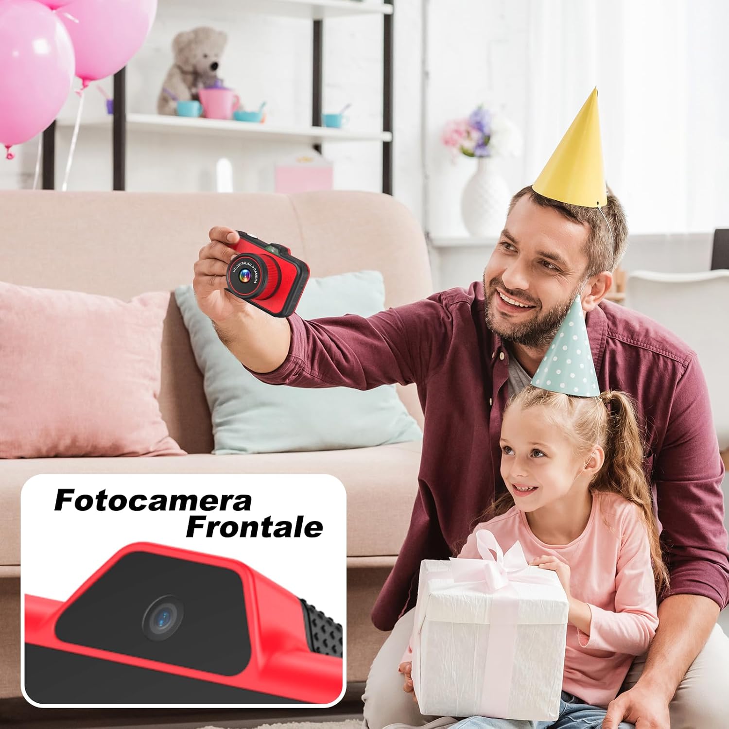 Macchina Fotografica Bambini con Schermo 3,5" HD - immagine 6