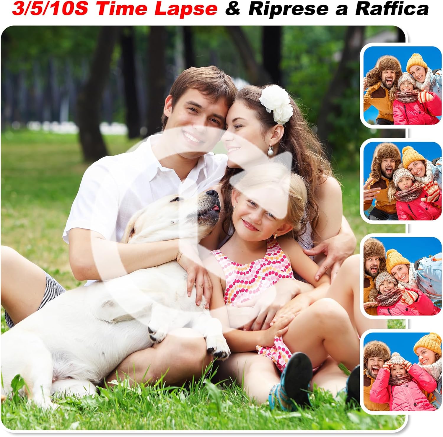 Macchina Fotografica Bambini con Schermo 3,5" HD - immagine 9