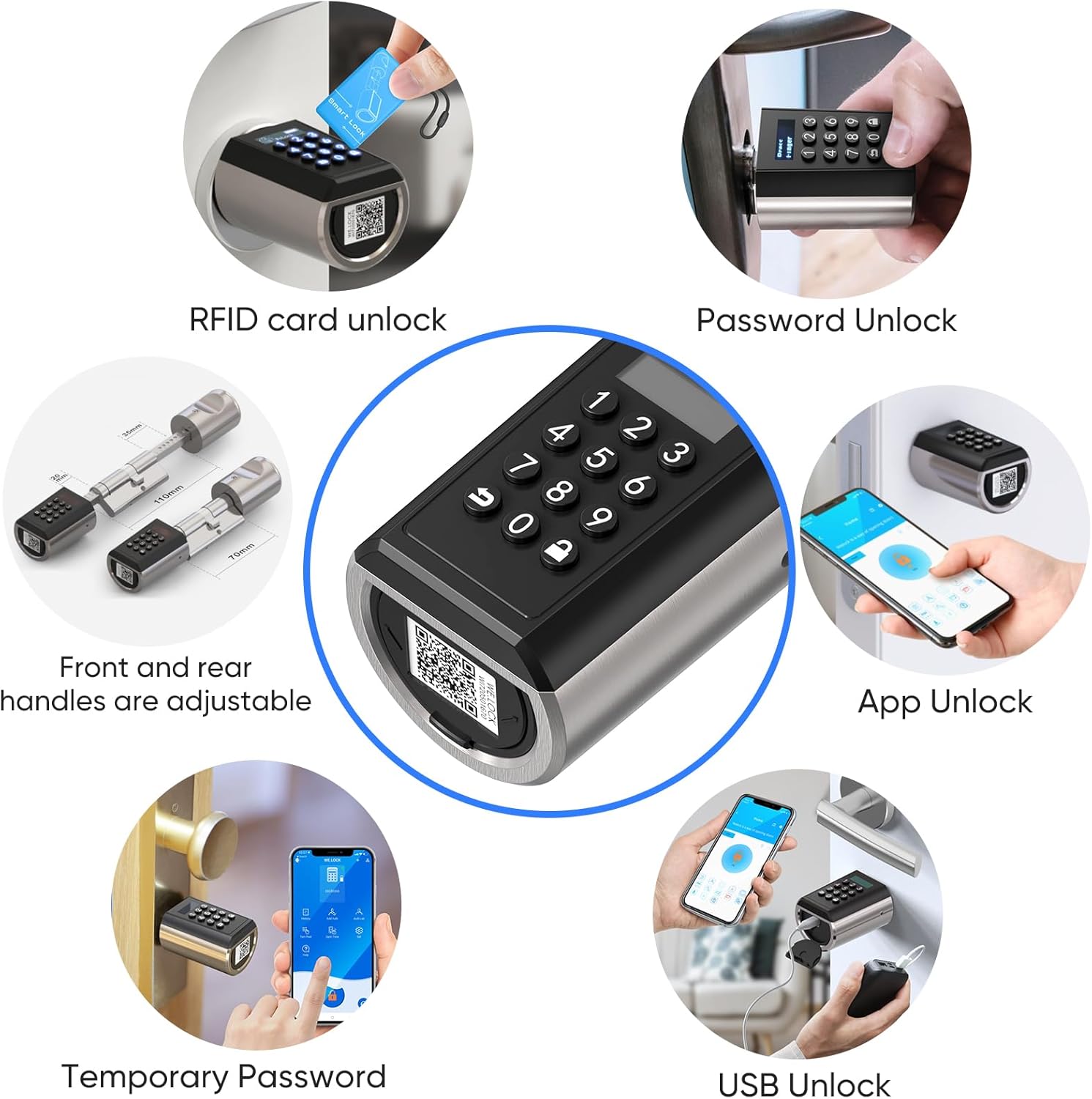 Ruilon Serratura Combinazione Smart IP65 - immagine 5