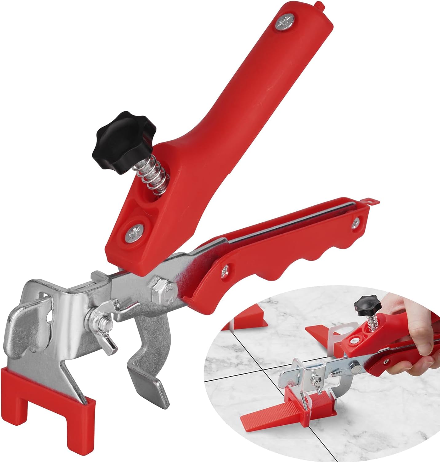 Flintronic Pinze Pavimento Piastrellisti, Rosso - immagine 1