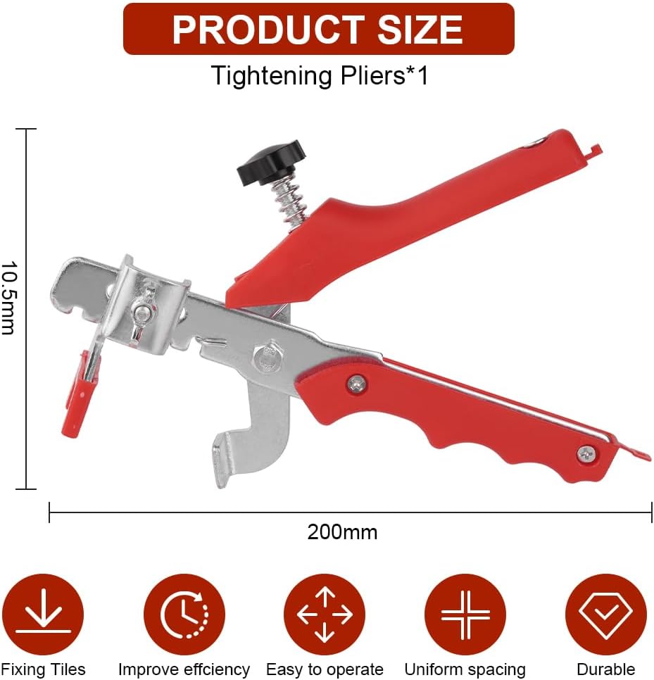 Flintronic Pinze Pavimento Piastrellisti, Rosso - immagine 2