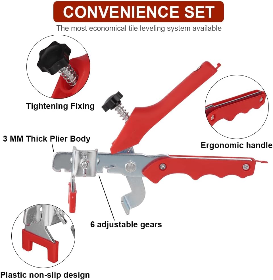 Flintronic Pinze Pavimento Piastrellisti, Rosso - immagine 3
