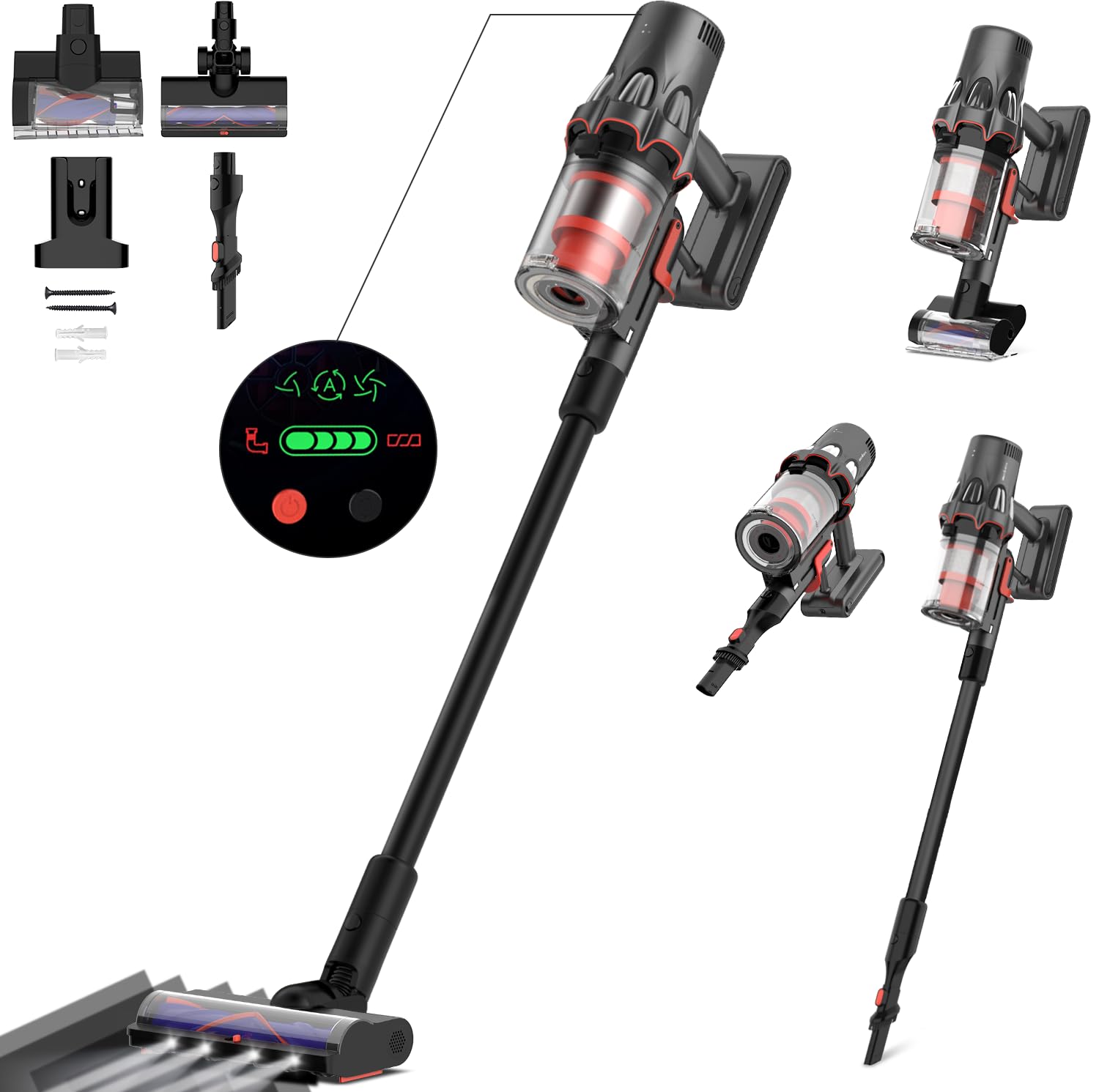 Deerma DEM-T50W - Aspirapolvere Senza Filo 30kPa 590W