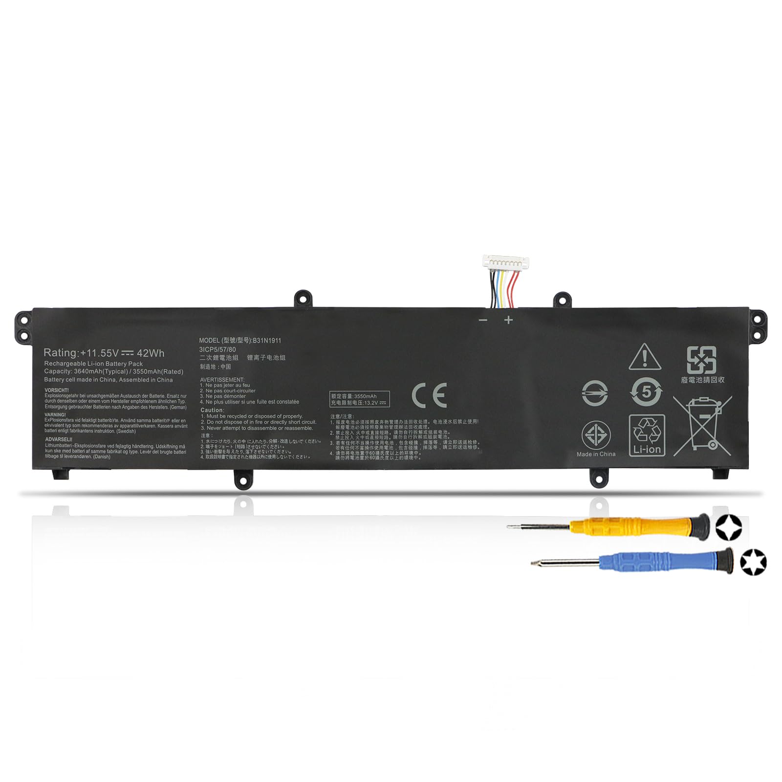 B31N1911 C31N1911 Batteria per Asus VivoBook Flip