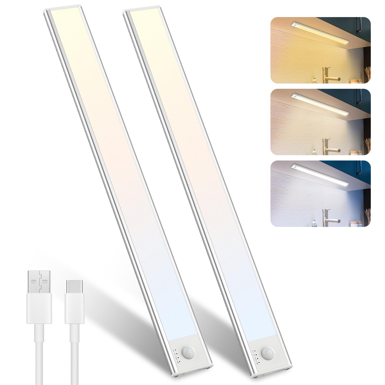 Lampada da Incasso LED Cucina con Sensore di Movimento (2 pezzi)