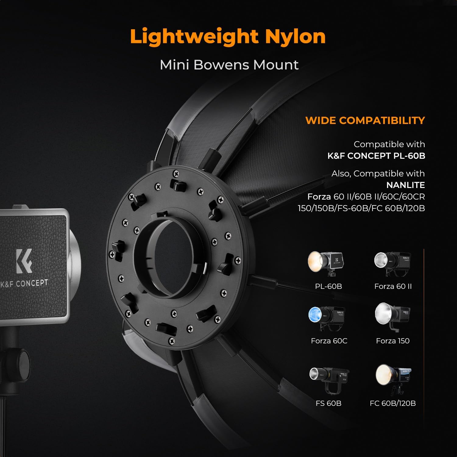 K&f Concept Mini Softbox Parabol Ottagonale 40cm - immagine 2