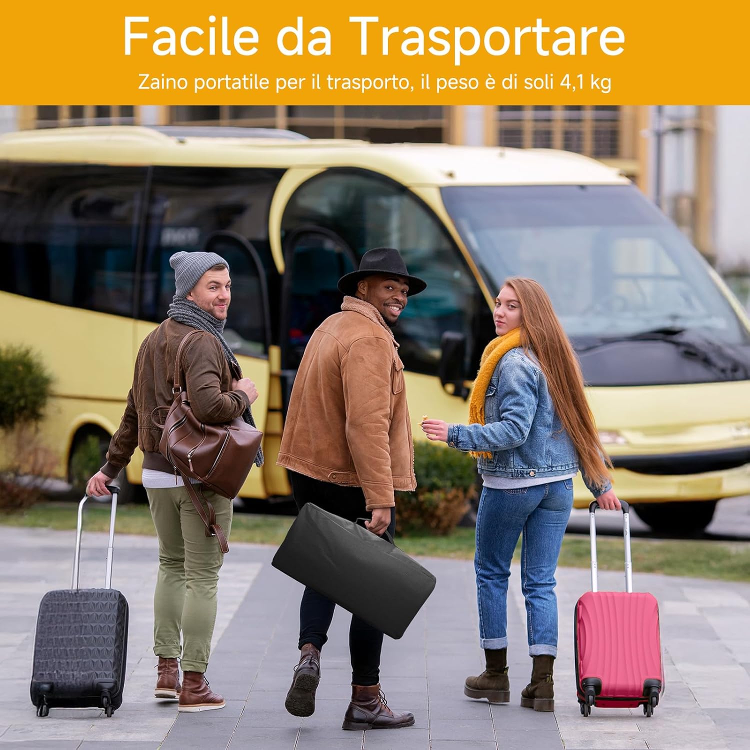 Telo Proiettore 120 Pollici con Treppiede 16:9 - immagine 5