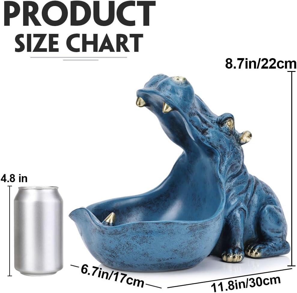 Statua Ippopotamo in Resina, Supporto Multiuso - immagine 2