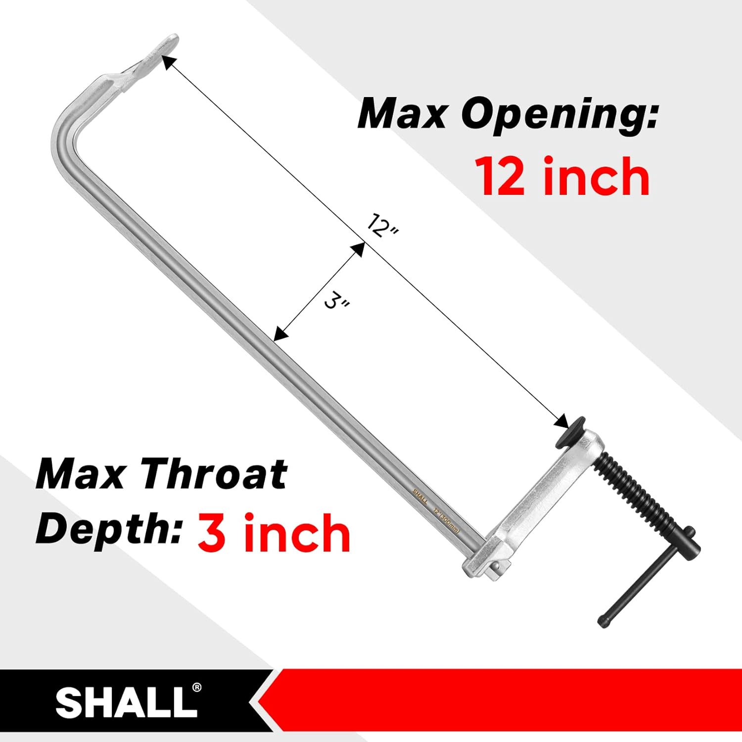 Shall Set di morsetti a vite 4 pezzi, 300 mm - immagine 2