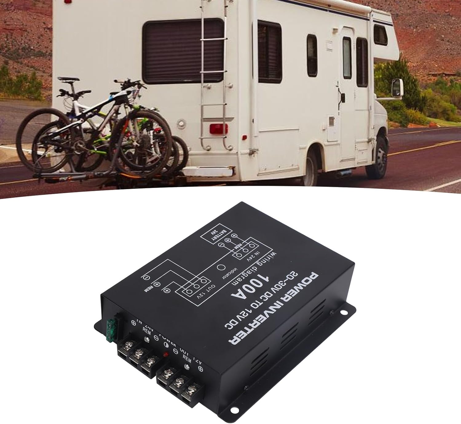 Convertitore Riduttore di Tensione 24V a 12V 100A - immagine 3