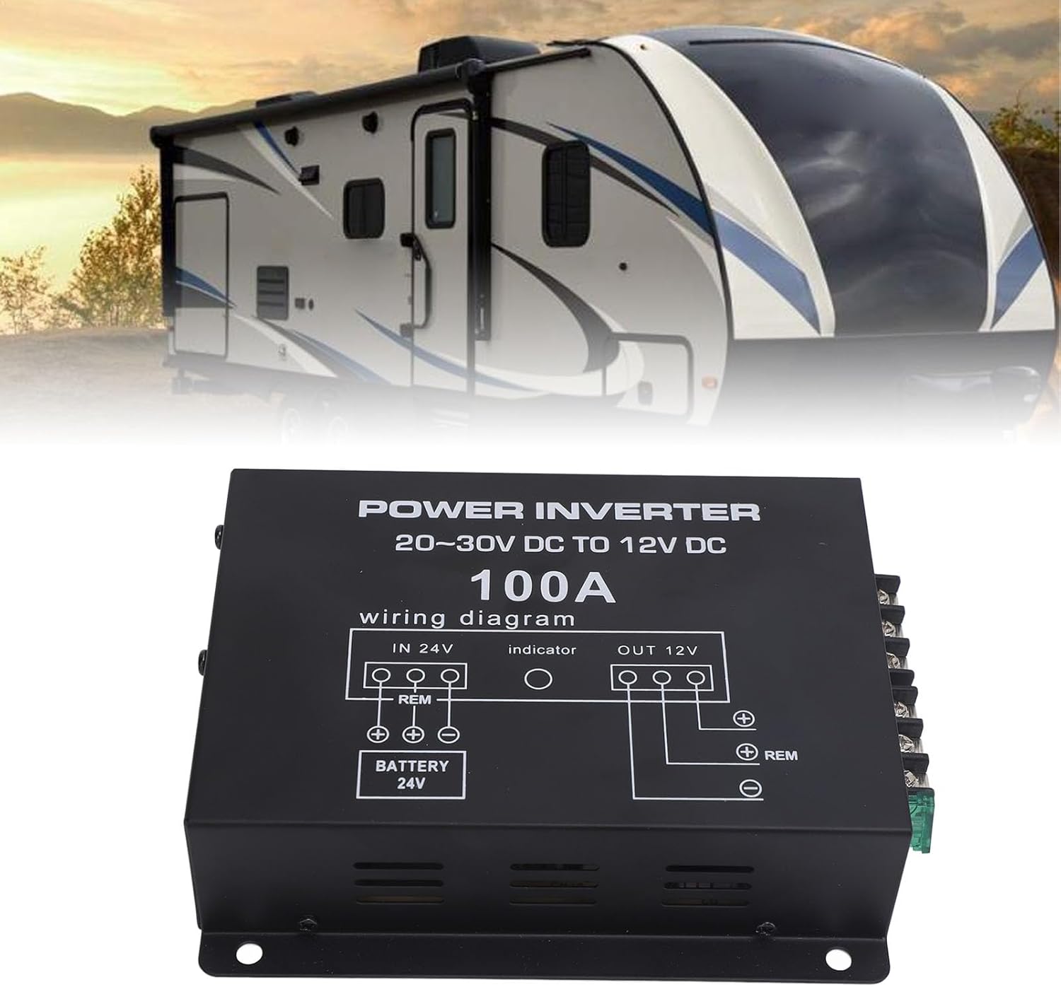 Convertitore Riduttore di Tensione 24V a 12V 100A - immagine 5