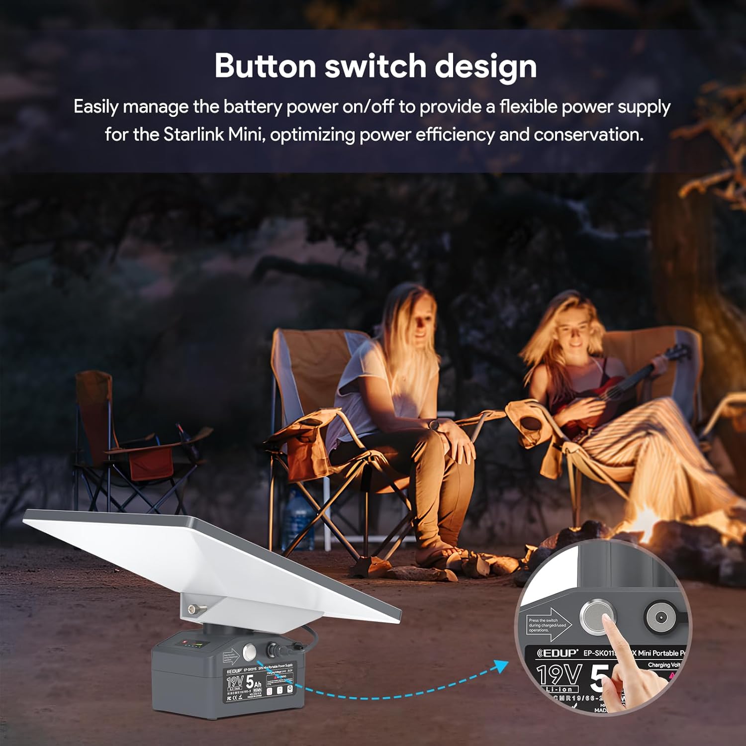 Edup Power Bank per Starlink Mini IP65 Impermeabile - immagine 2