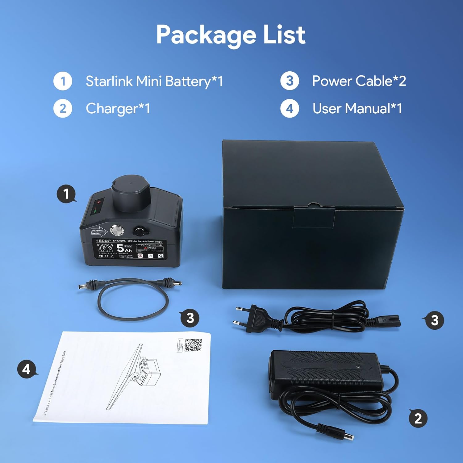 Edup Power Bank per Starlink Mini IP65 Impermeabile - immagine 6