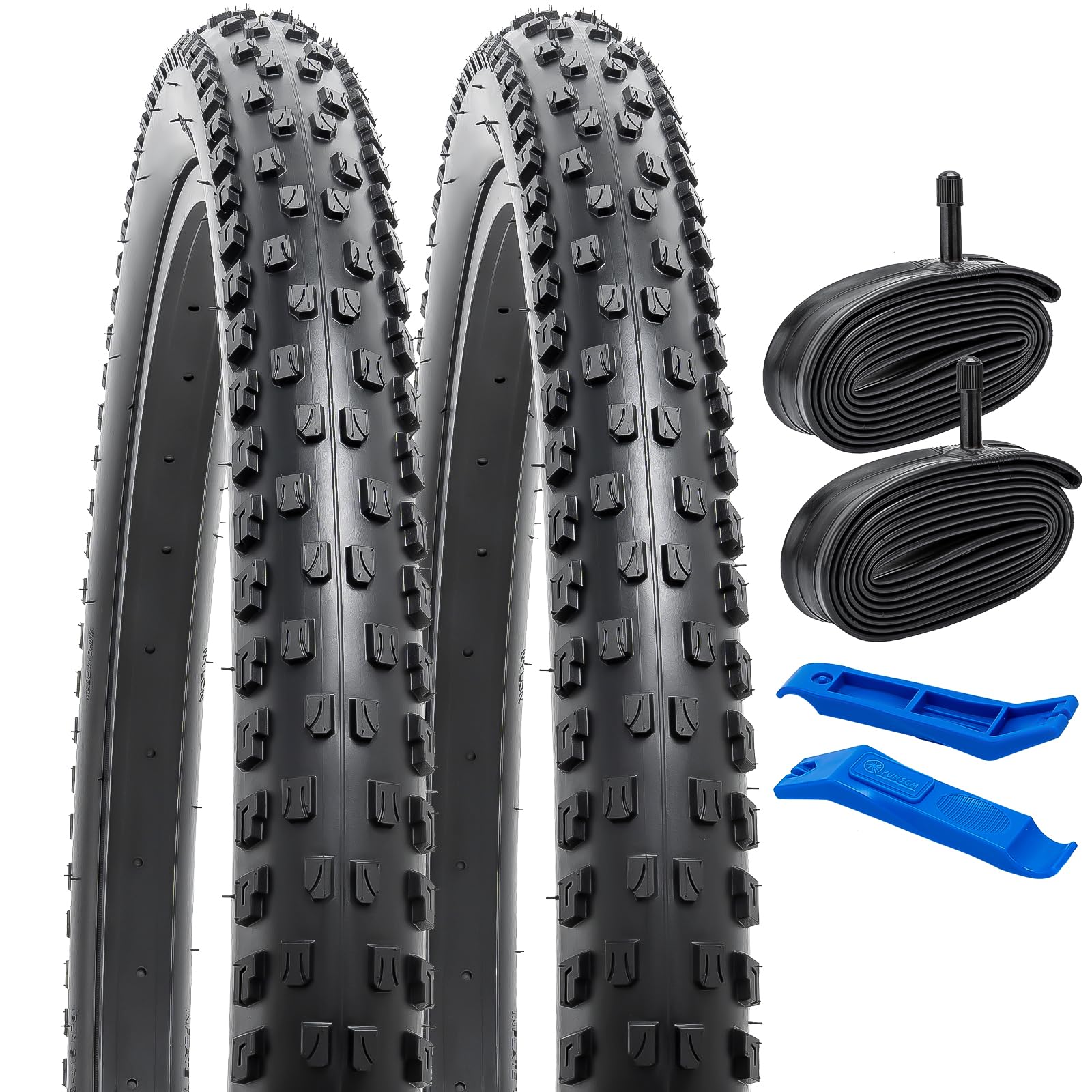 Yunscm 2 Pneumatici Pieghevoli 26x2.10 + 2 Camere d'aria