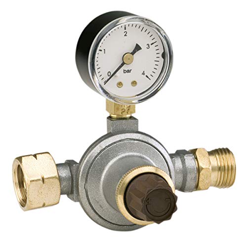 Kemper 17038 Riduttore Alta Pressione con Manometro, 0-3 Bar