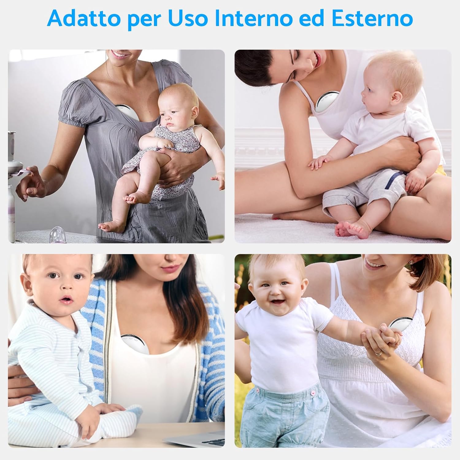 Esynic 2PZ Tiralatte Elettrico Indossabile 210ML, Bianco - immagine 7