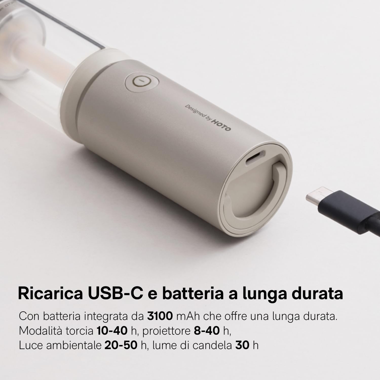 Torcia Lanterna da Campeggio USB-C Ricaricabile - immagine 6