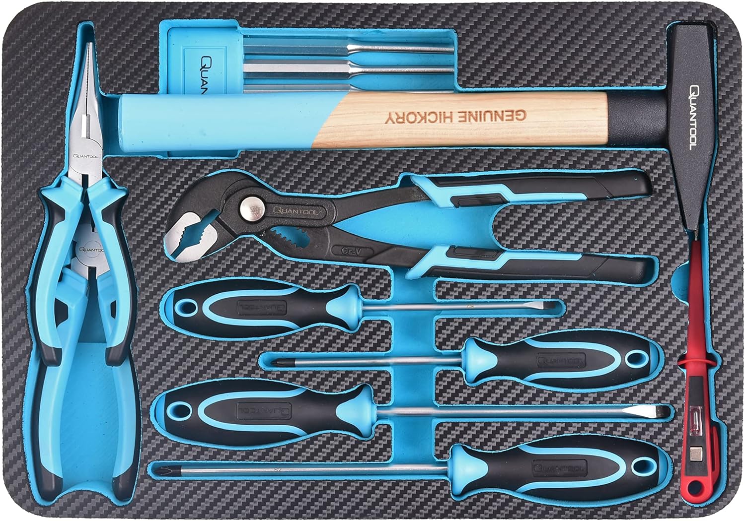 Quantool Q25150 - Set di attrezzi, 48 pezzi - immagine 4