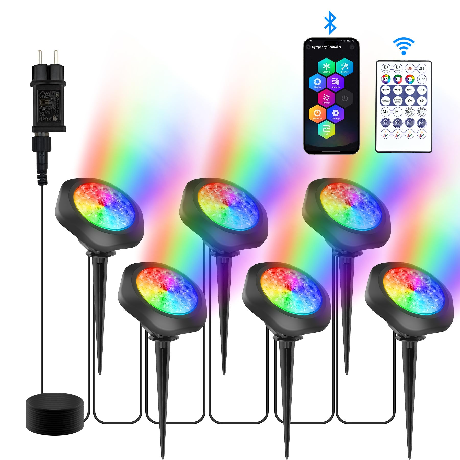 Natpow Illuminazione per Laghetto a LED Subacqueo